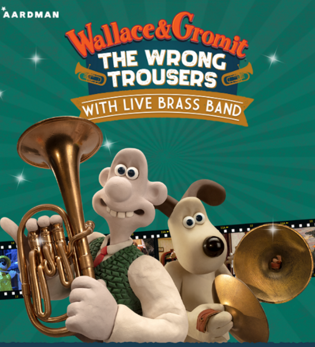 Darebin City Brass & Shepparton Brass and Wind present Movie Favourites featuring Wallace and Gromit - The Wrong Trousers with live brass band!