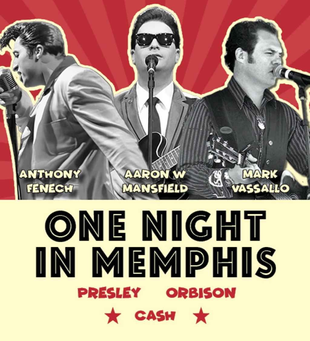 Talent OZ Entertainment presents One Night in Memphis - Presley, Orbison & Cash